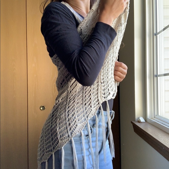 Boho, Cream, Knitted, Spring Cardigan - Picture 2 of 5